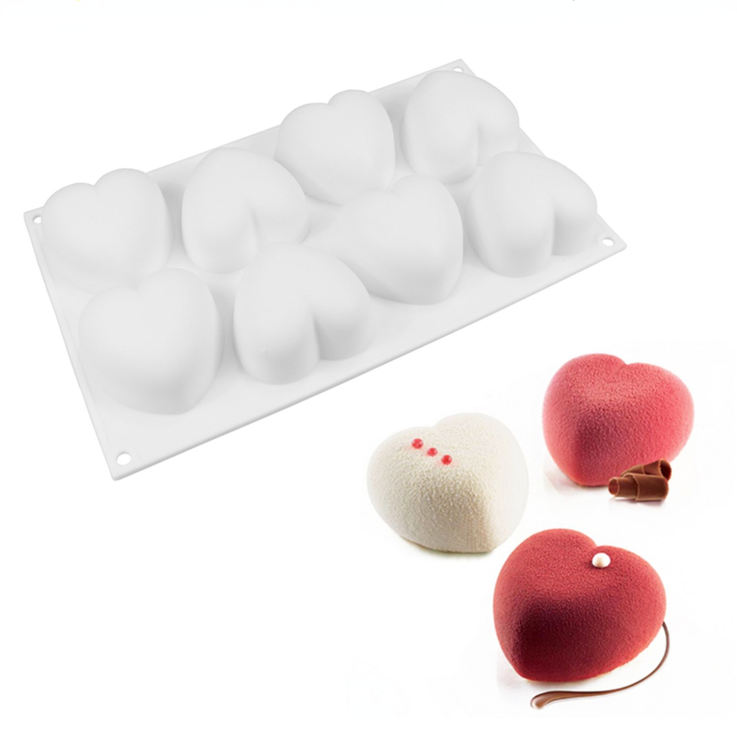 Candle Making Set - Miłość serce silikonowe formy do mydła