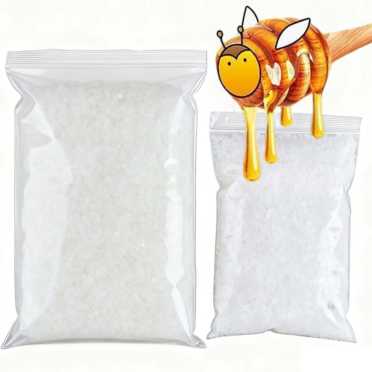 Candle Making Easy - 200g-1000g Biały Wosk Pszczeli Czysty Naturalny
