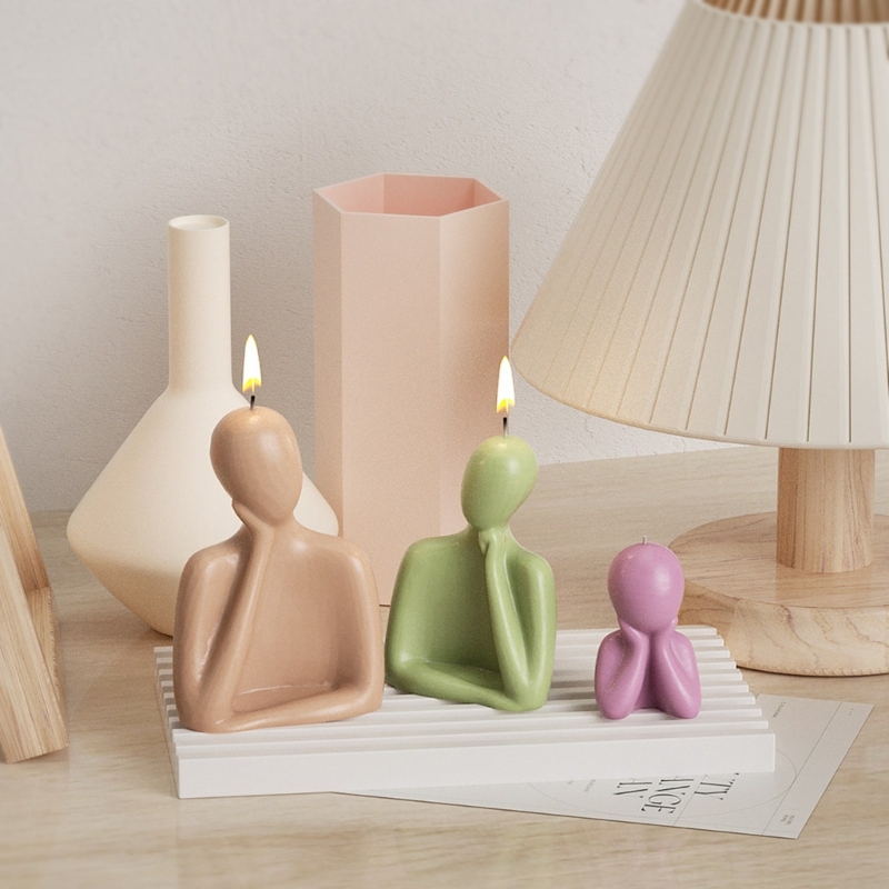 Candle Making Scents - 3D rodzina świeca silikonowe formy abstrakcyjna