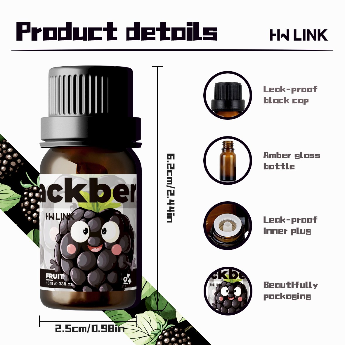 Olejek eteryczny z jeżyn 10ml, – Candle Making Essential Oil recenzja i cena
