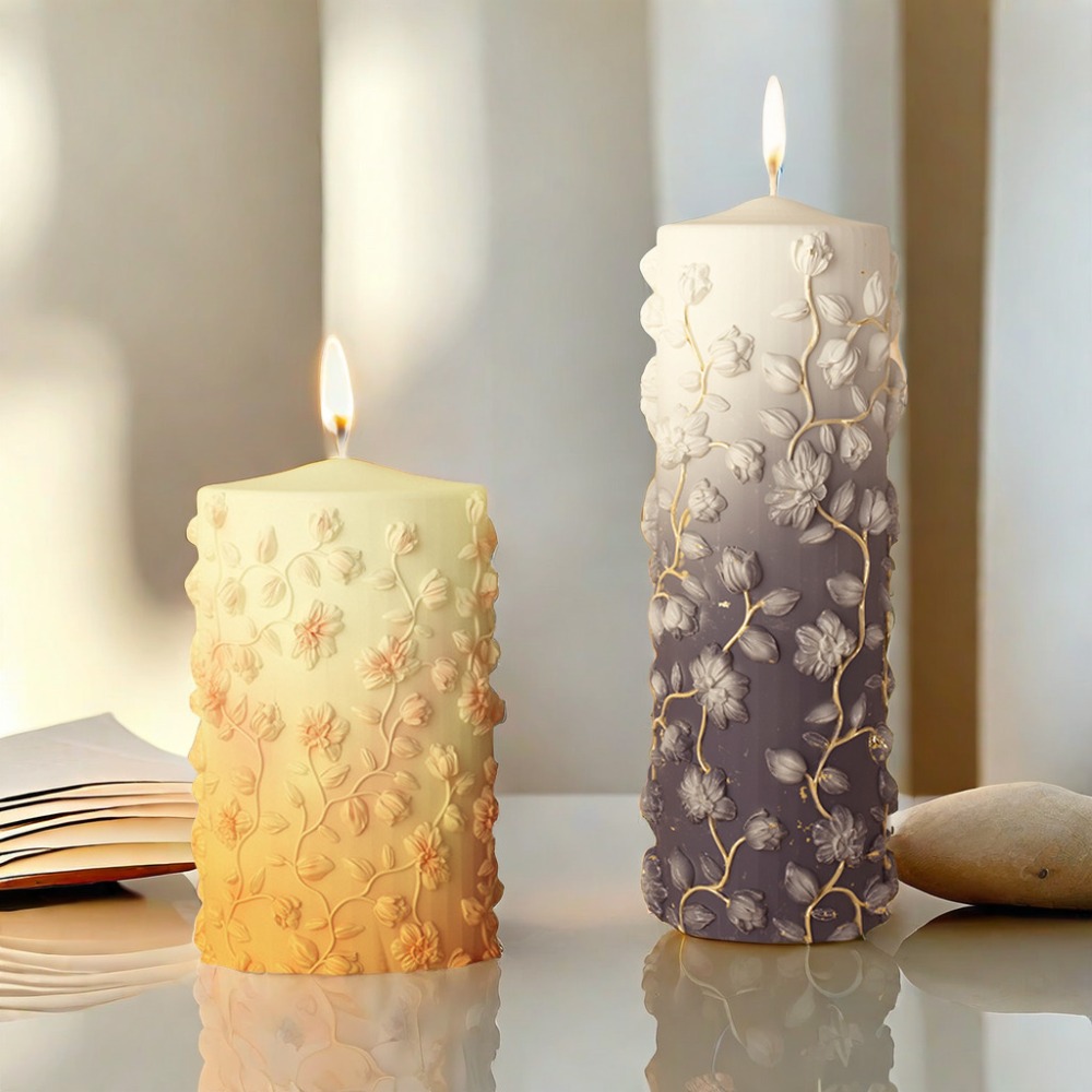 Kwiatowa winorośl Relief stożk – Candle Making Vinings recenzja i cena
