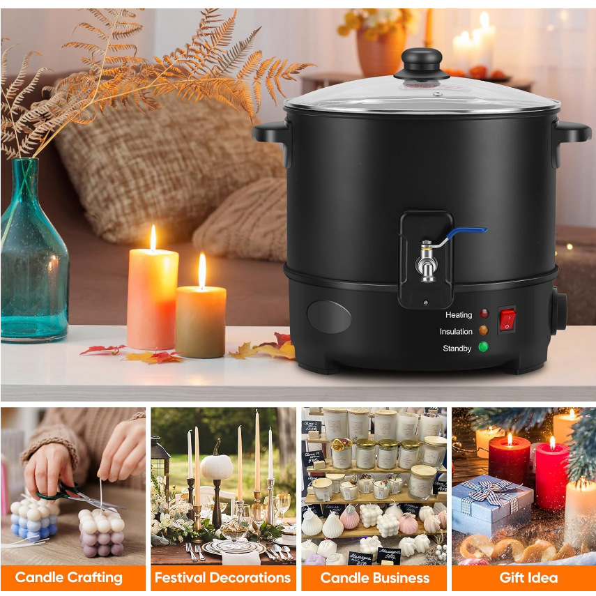 Mały podgrzewacz do wosku 6L,  – Candle Making Machine recenzja i cena